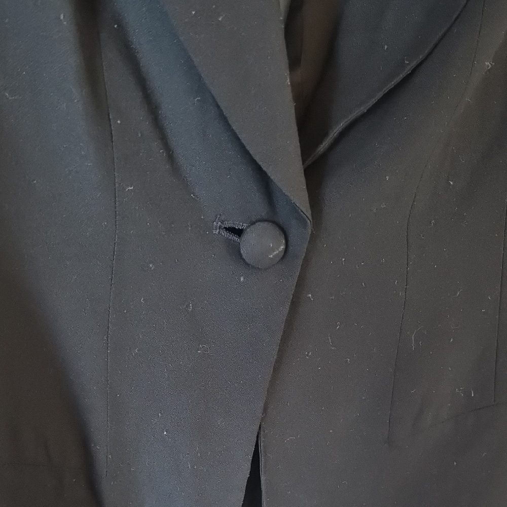 Hugo Buscati | Vintage Classic Black Blazer Sz 12 - Picture 5 of 5